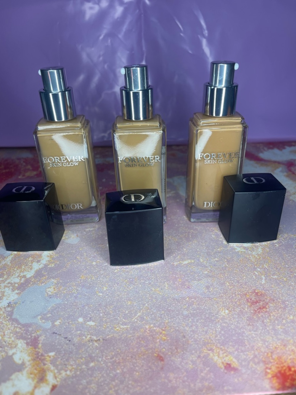 Dior Forever Skin Glow Foundation - Warm Beige/Tan Trio - Picture 4 of 4